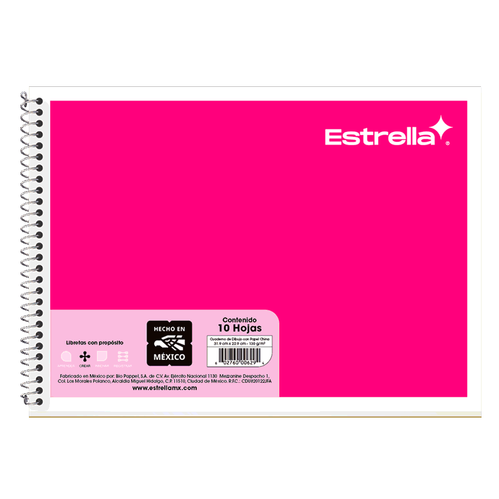 BLOCK DE DIBUJO ESPIRAL SENCILLO
