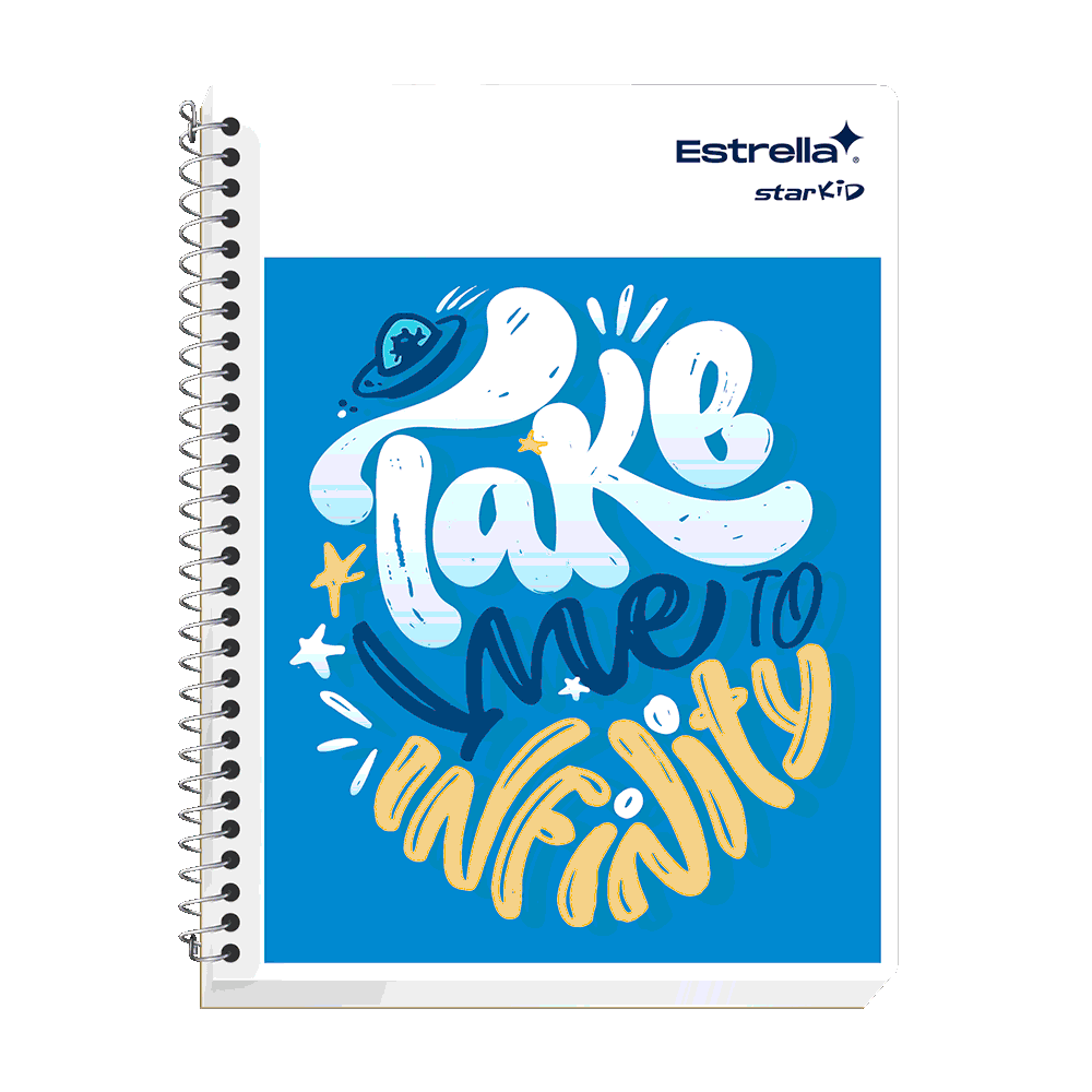 CUADERNO PROFESIONAL ESPIRAL SENCILLO STAR KID DISEÑO