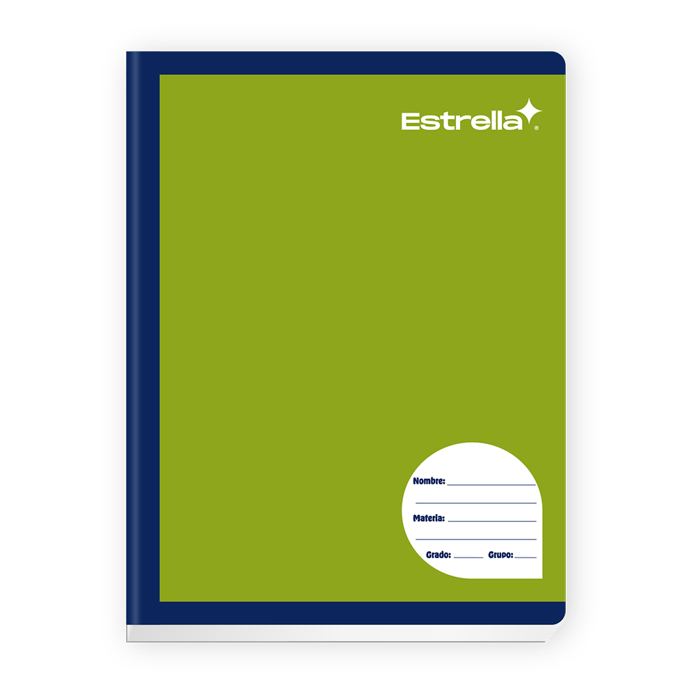 Cuaderno Cosido Profesional Cuadro Alemán (14mm) Estrella (100 Hojas)