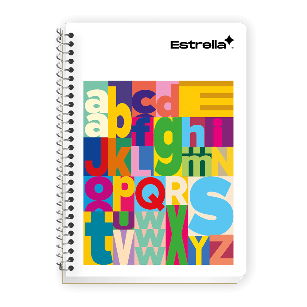 LIBRETA 1/8 ESPIRAL SENCILLO CON ÍNDICE